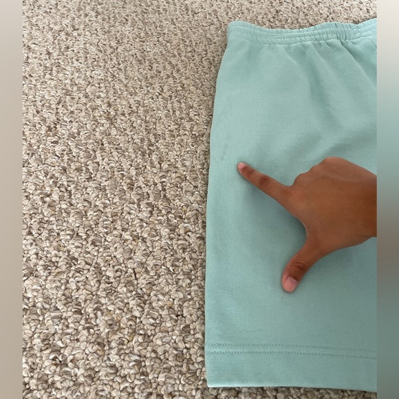 Lacoste Men’s Regular Fit Fleece Shorts – Aqua | Size Large | 8” Inseam - Picture 11 of 16